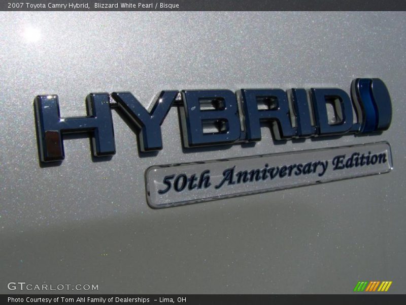 Blizzard White Pearl / Bisque 2007 Toyota Camry Hybrid