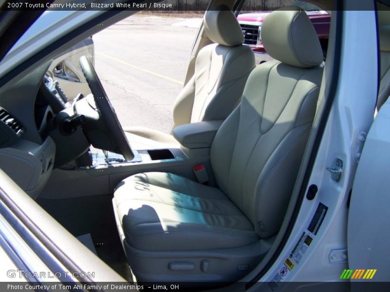 Blizzard White Pearl / Bisque 2007 Toyota Camry Hybrid