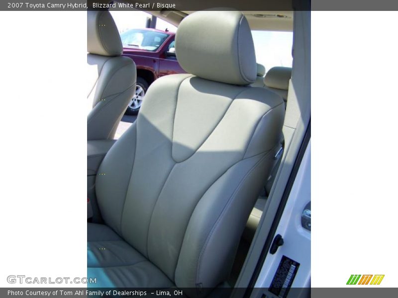 Blizzard White Pearl / Bisque 2007 Toyota Camry Hybrid