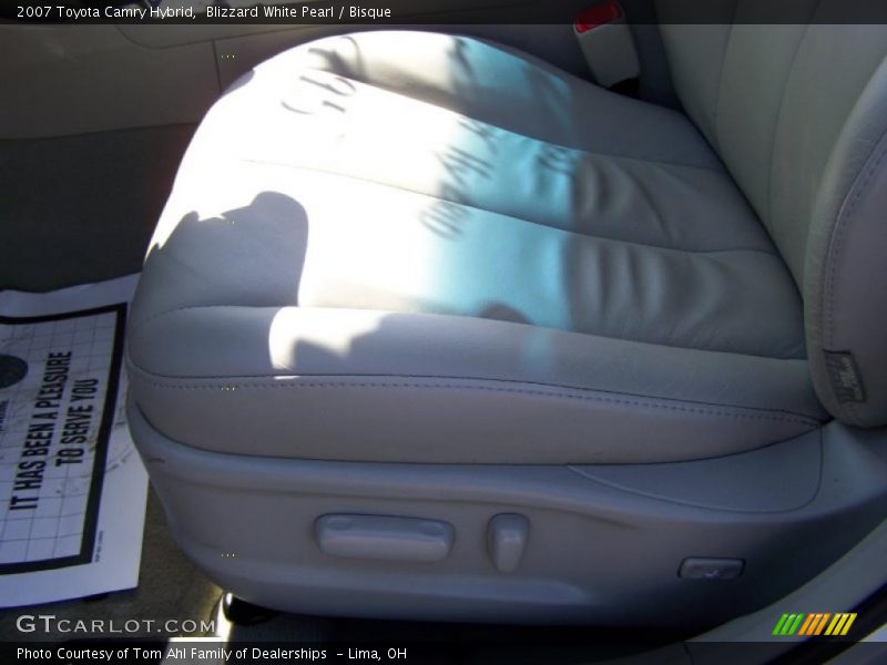 Blizzard White Pearl / Bisque 2007 Toyota Camry Hybrid