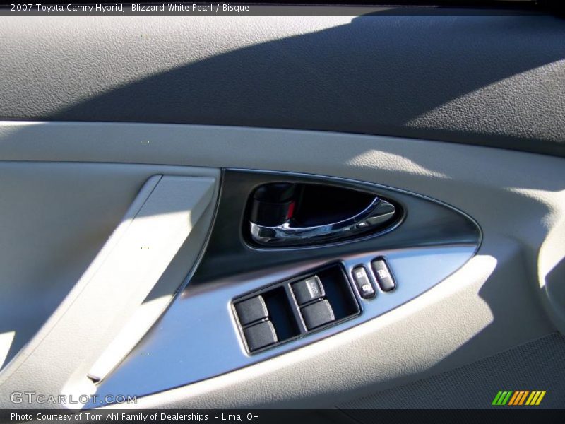 Blizzard White Pearl / Bisque 2007 Toyota Camry Hybrid