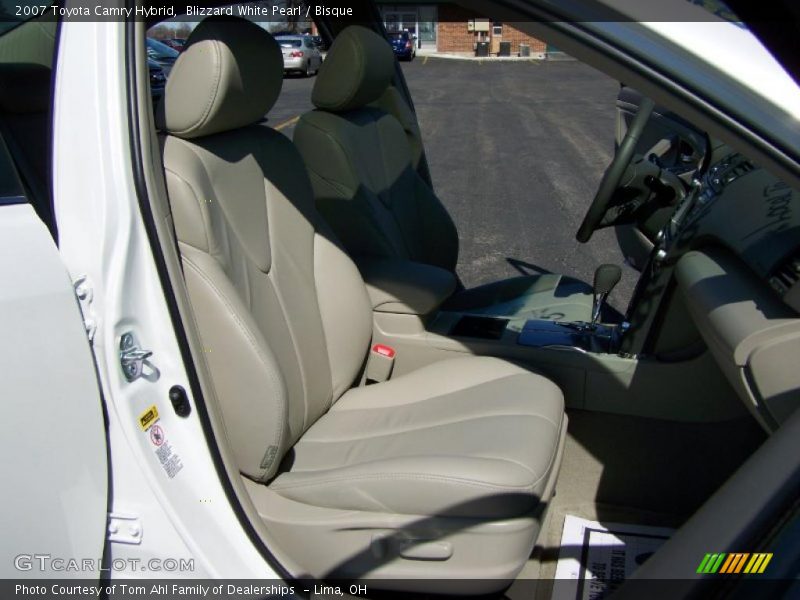 Blizzard White Pearl / Bisque 2007 Toyota Camry Hybrid