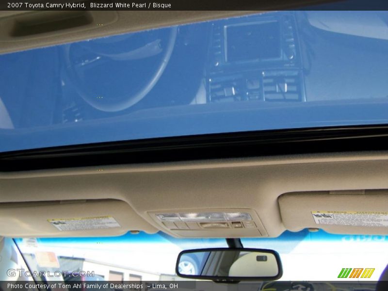Blizzard White Pearl / Bisque 2007 Toyota Camry Hybrid