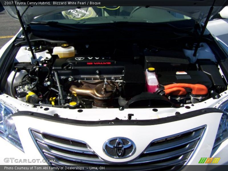 Blizzard White Pearl / Bisque 2007 Toyota Camry Hybrid