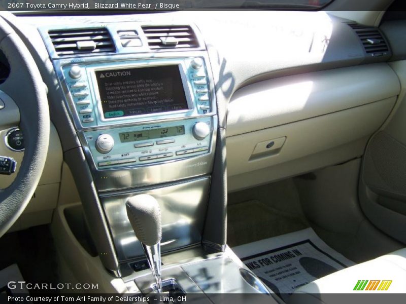 Blizzard White Pearl / Bisque 2007 Toyota Camry Hybrid