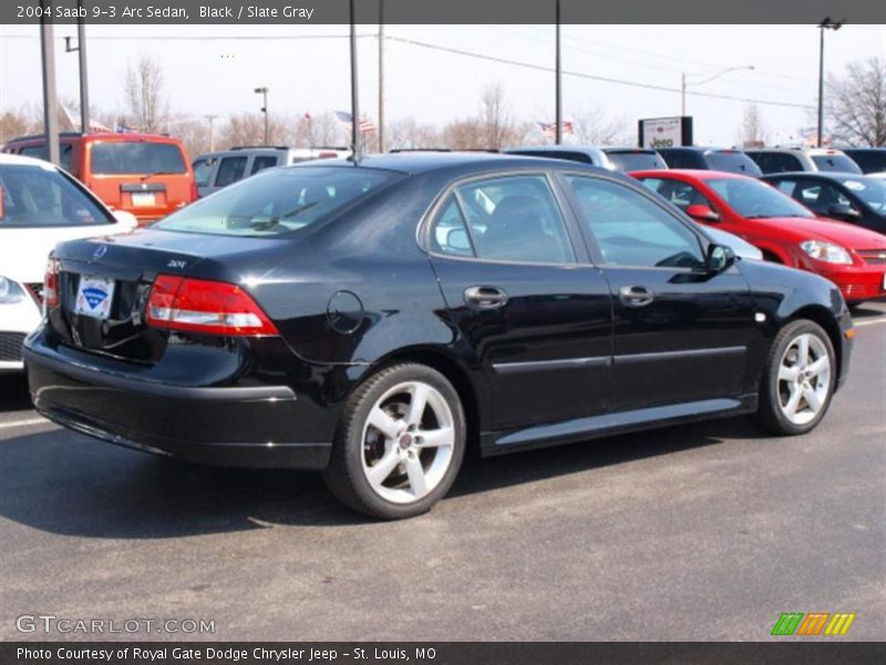 Black / Slate Gray 2004 Saab 9-3 Arc Sedan