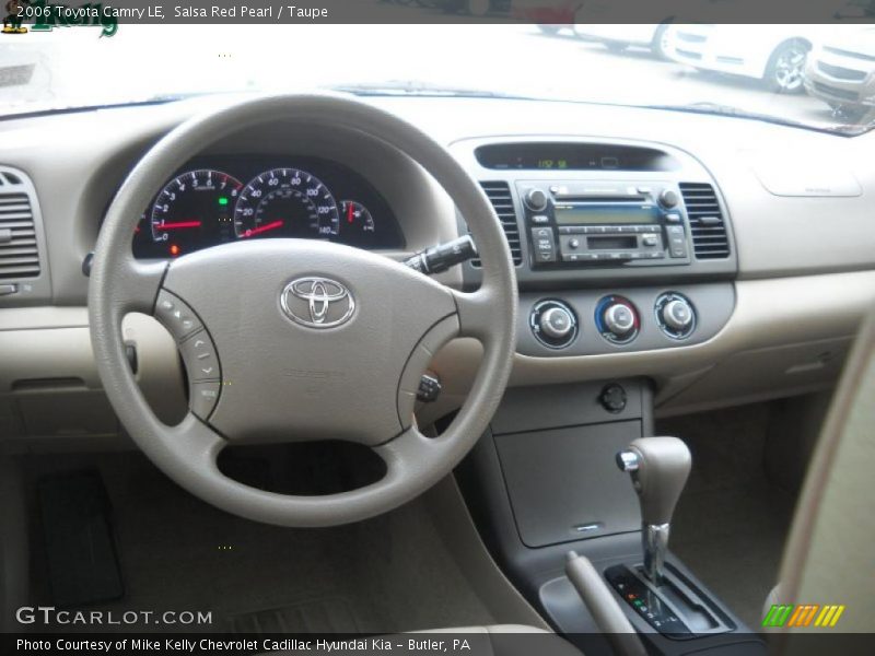 Salsa Red Pearl / Taupe 2006 Toyota Camry LE
