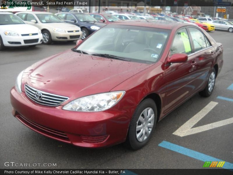 Salsa Red Pearl / Taupe 2006 Toyota Camry LE