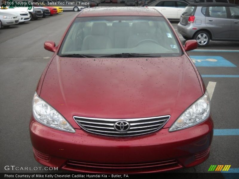 Salsa Red Pearl / Taupe 2006 Toyota Camry LE