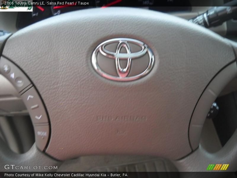 Salsa Red Pearl / Taupe 2006 Toyota Camry LE