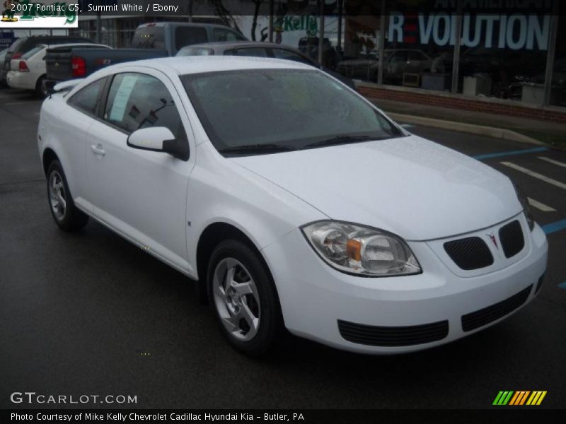 Summit White / Ebony 2007 Pontiac G5