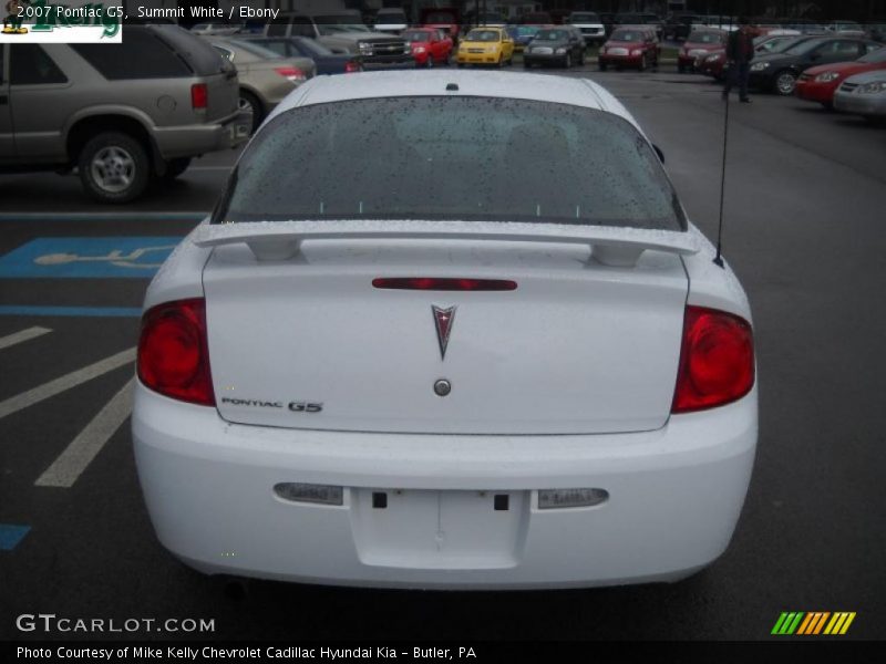 Summit White / Ebony 2007 Pontiac G5