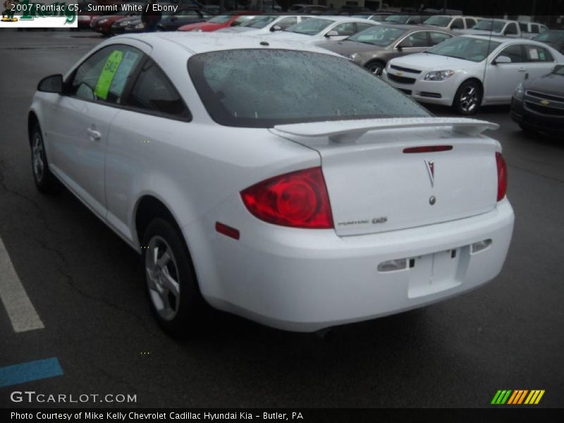 Summit White / Ebony 2007 Pontiac G5