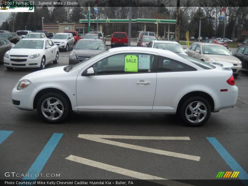 Summit White / Ebony 2007 Pontiac G5