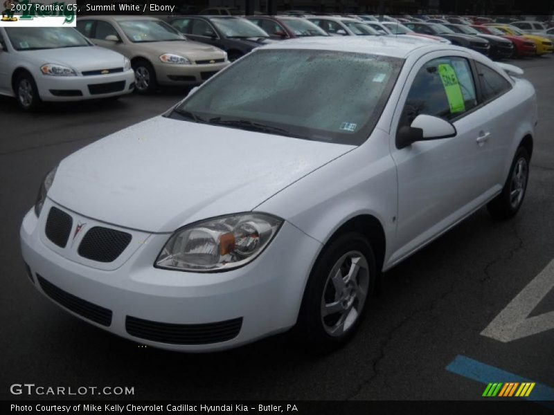 Summit White / Ebony 2007 Pontiac G5