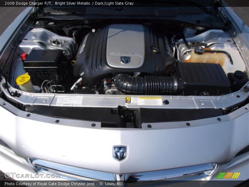 Bright Silver Metallic / Dark/Light Slate Gray 2008 Dodge Charger R/T