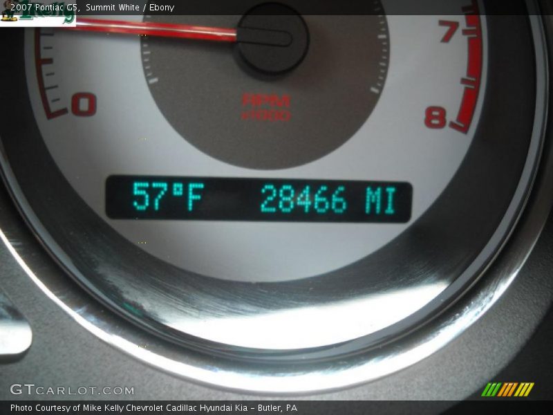 Summit White / Ebony 2007 Pontiac G5