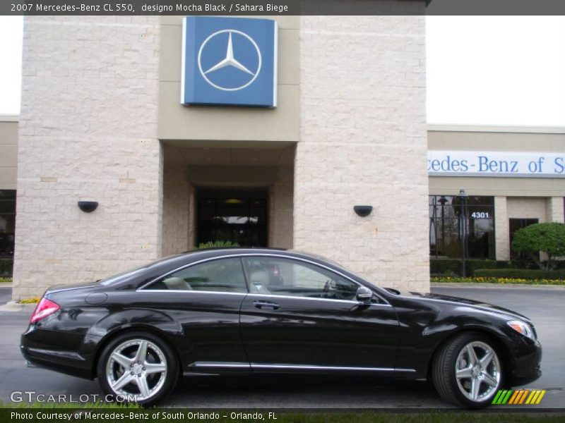 designo Mocha Black / Sahara Biege 2007 Mercedes-Benz CL 550