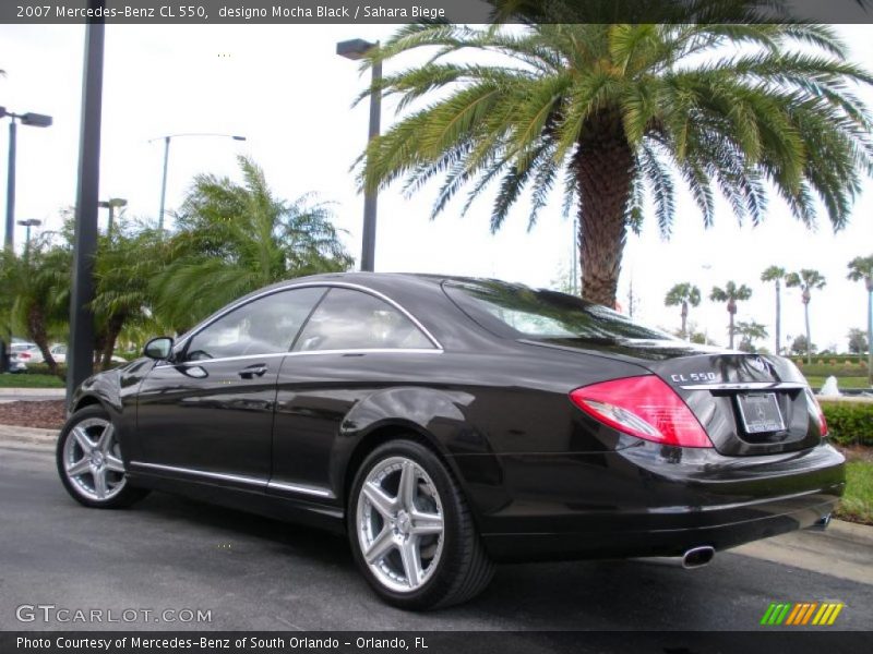 designo Mocha Black / Sahara Biege 2007 Mercedes-Benz CL 550