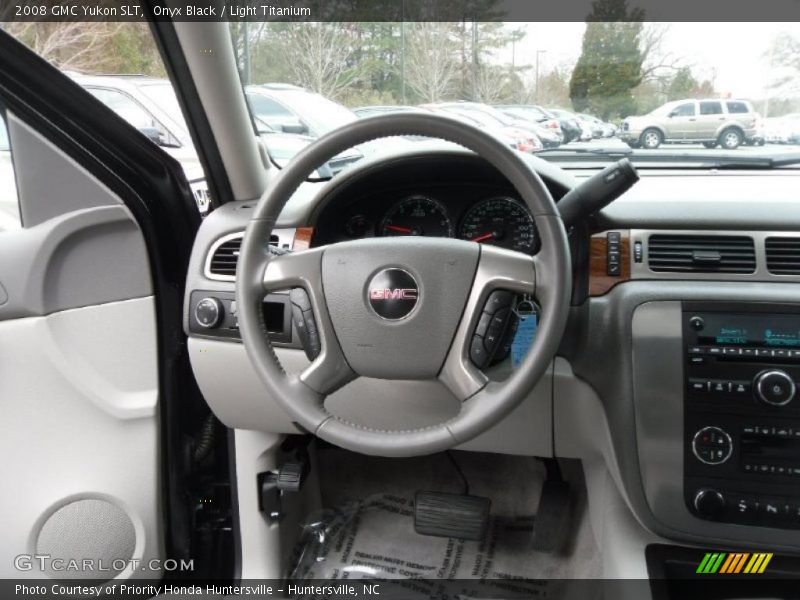 Onyx Black / Light Titanium 2008 GMC Yukon SLT