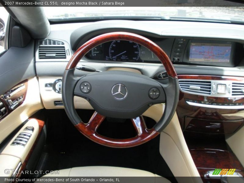 designo Mocha Black / Sahara Biege 2007 Mercedes-Benz CL 550