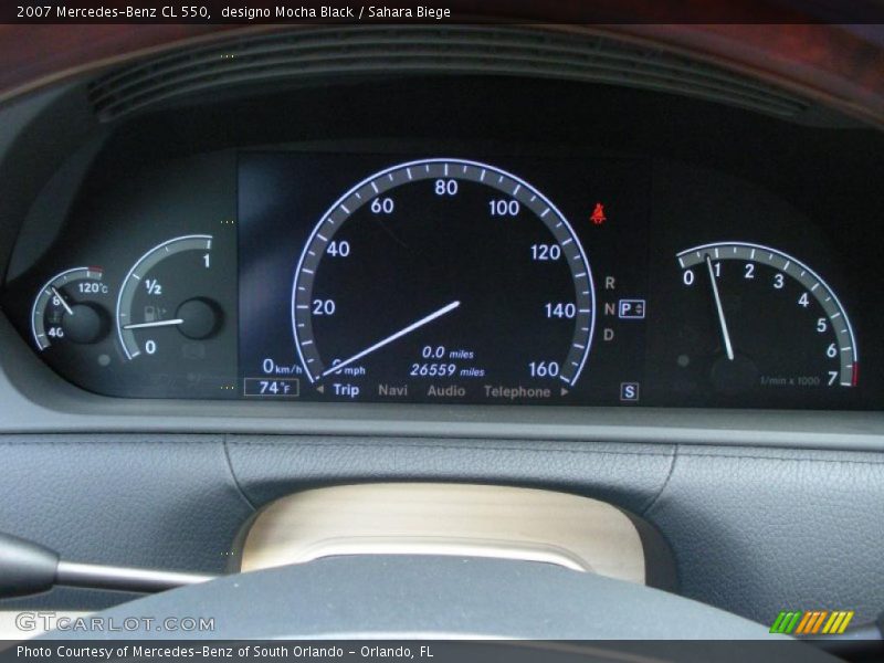 designo Mocha Black / Sahara Biege 2007 Mercedes-Benz CL 550