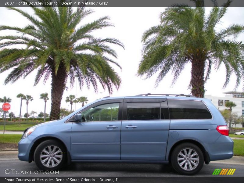 Ocean Mist Metallic / Gray 2007 Honda Odyssey Touring