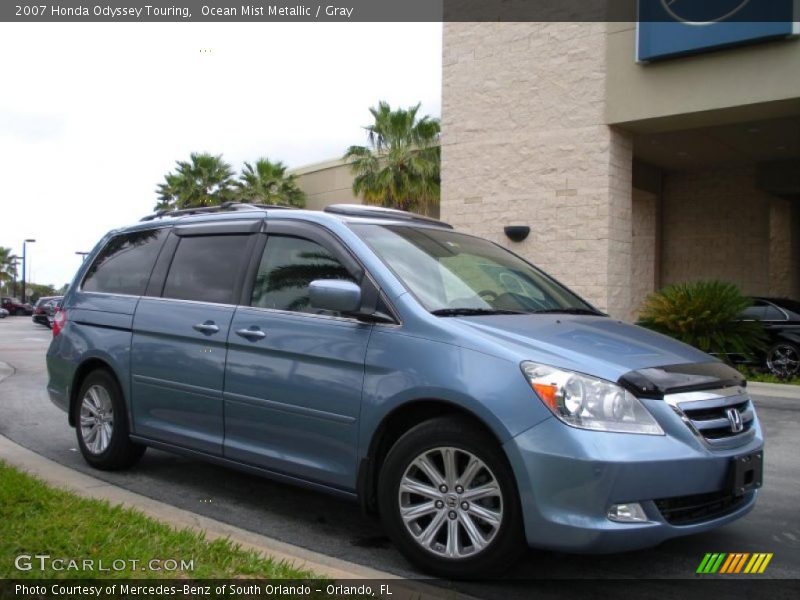 Ocean Mist Metallic / Gray 2007 Honda Odyssey Touring