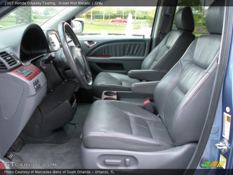 Ocean Mist Metallic / Gray 2007 Honda Odyssey Touring