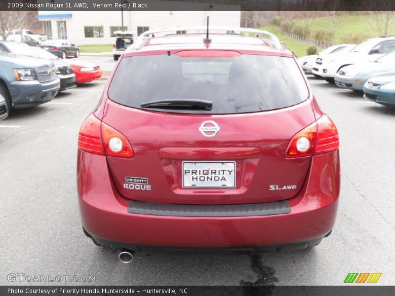 Venom Red / Black 2009 Nissan Rogue SL AWD