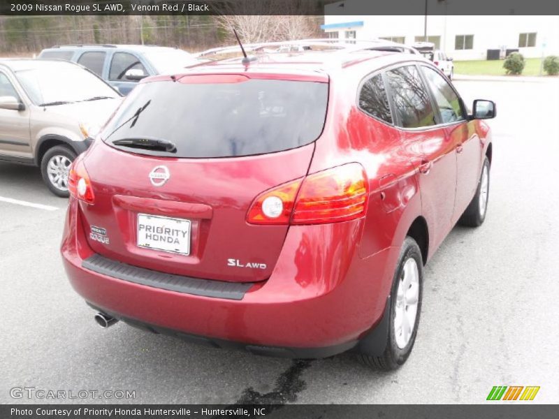 Venom Red / Black 2009 Nissan Rogue SL AWD