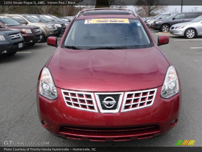 Venom Red / Black 2009 Nissan Rogue SL AWD