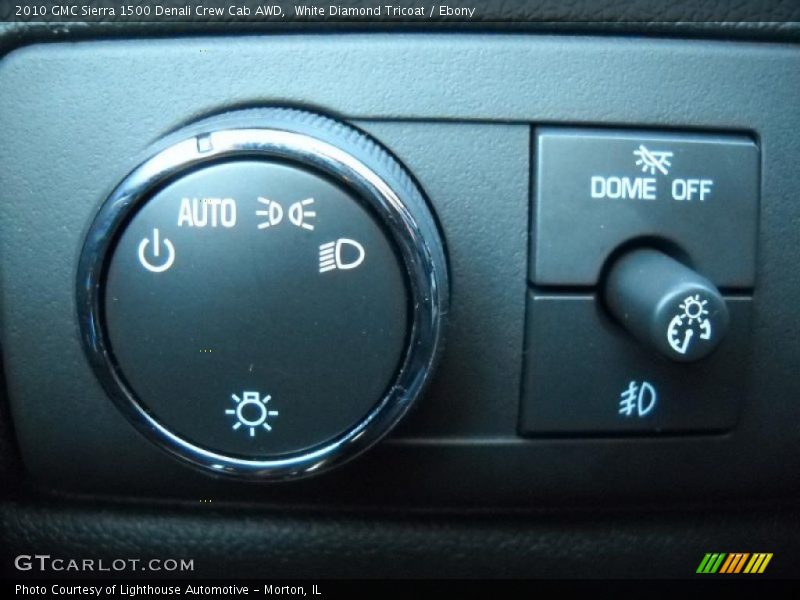 White Diamond Tricoat / Ebony 2010 GMC Sierra 1500 Denali Crew Cab AWD