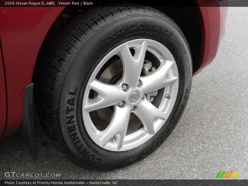 Venom Red / Black 2009 Nissan Rogue SL AWD