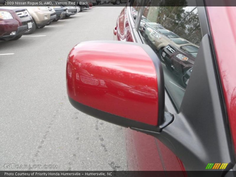 Venom Red / Black 2009 Nissan Rogue SL AWD