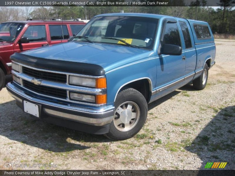 Bright Blue Metallic / Medium Dark Pewter 1997 Chevrolet C/K C1500 Silverado Extended Cab