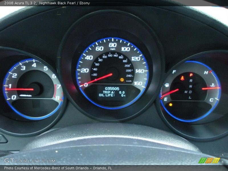 Nighthawk Black Pearl / Ebony 2008 Acura TL 3.2