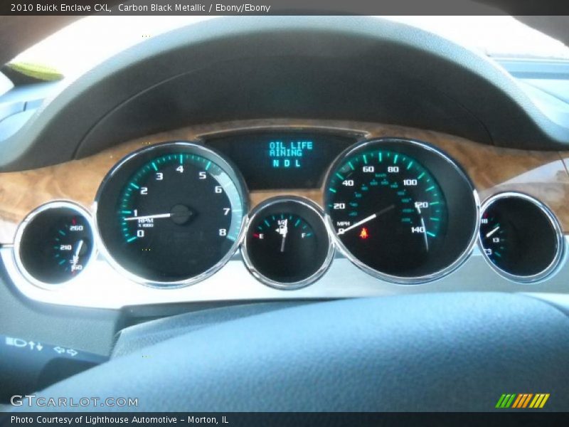 Carbon Black Metallic / Ebony/Ebony 2010 Buick Enclave CXL