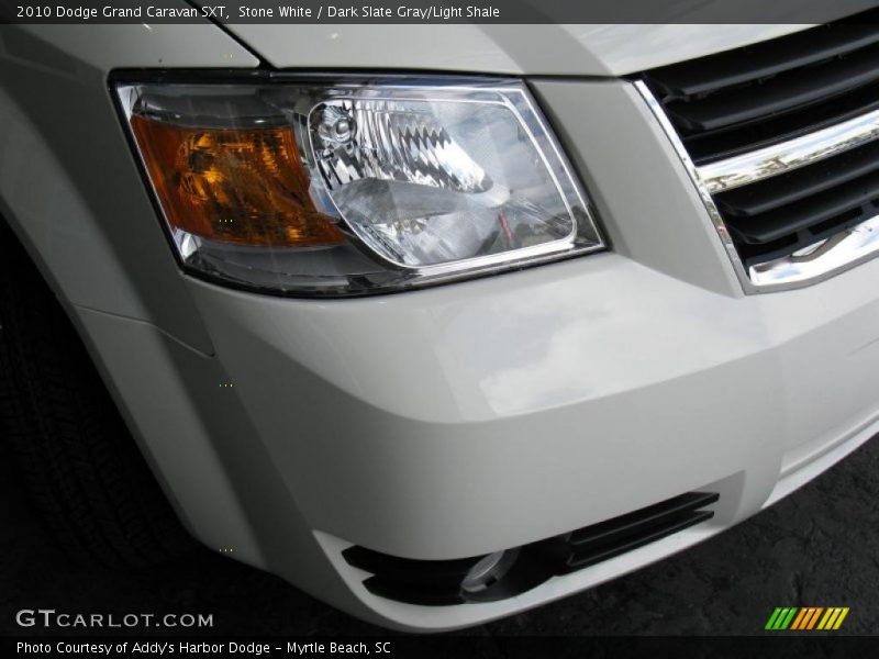 Stone White / Dark Slate Gray/Light Shale 2010 Dodge Grand Caravan SXT