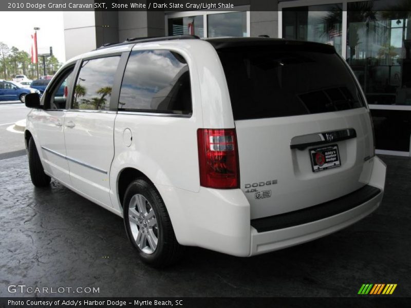 Stone White / Dark Slate Gray/Light Shale 2010 Dodge Grand Caravan SXT