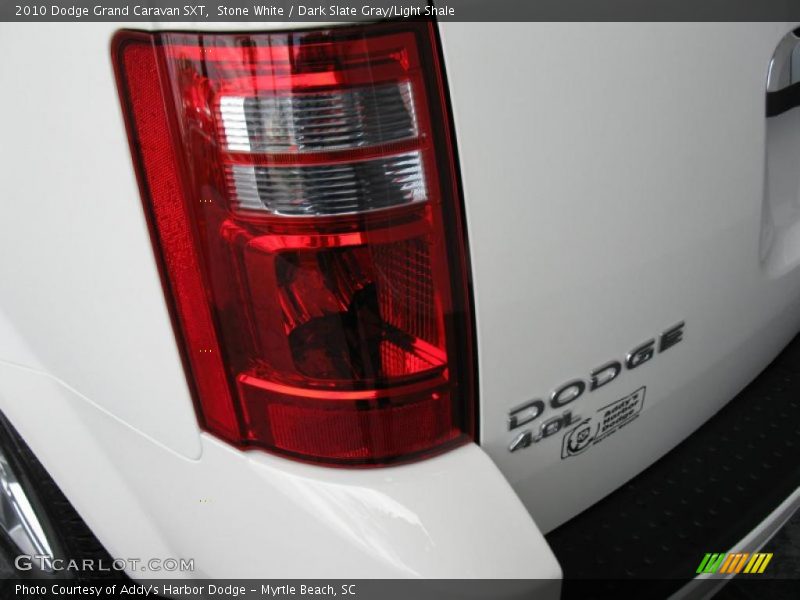 Stone White / Dark Slate Gray/Light Shale 2010 Dodge Grand Caravan SXT