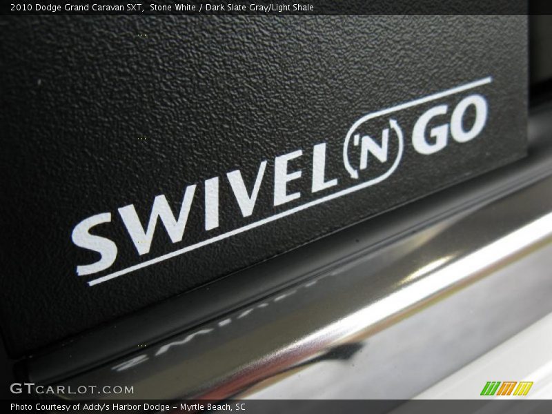 Stone White / Dark Slate Gray/Light Shale 2010 Dodge Grand Caravan SXT