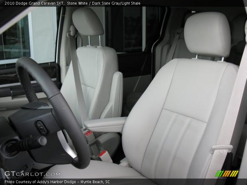 Stone White / Dark Slate Gray/Light Shale 2010 Dodge Grand Caravan SXT