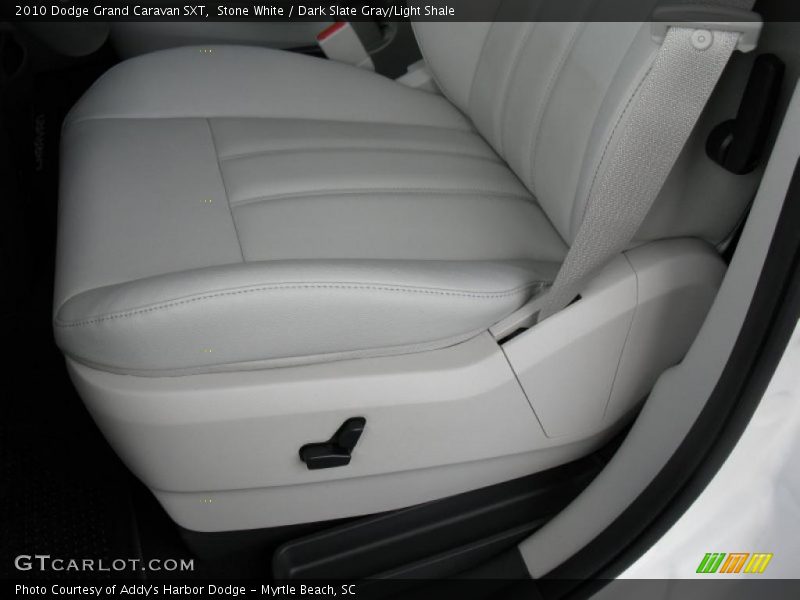 Stone White / Dark Slate Gray/Light Shale 2010 Dodge Grand Caravan SXT