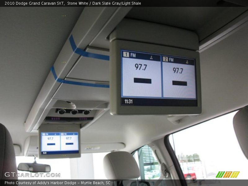 Stone White / Dark Slate Gray/Light Shale 2010 Dodge Grand Caravan SXT
