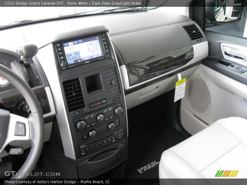 Stone White / Dark Slate Gray/Light Shale 2010 Dodge Grand Caravan SXT