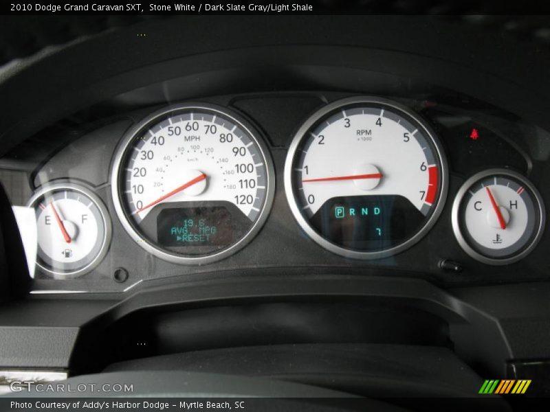 Stone White / Dark Slate Gray/Light Shale 2010 Dodge Grand Caravan SXT
