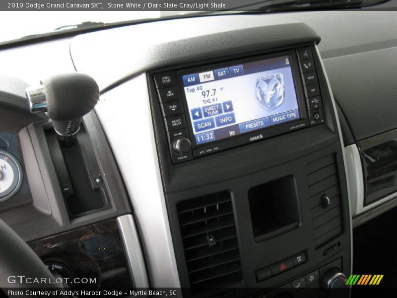 Stone White / Dark Slate Gray/Light Shale 2010 Dodge Grand Caravan SXT