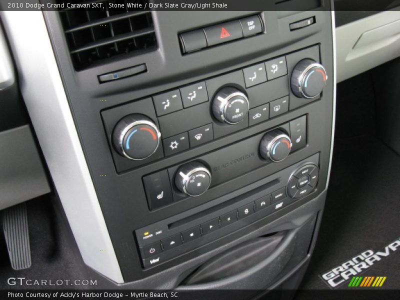 Stone White / Dark Slate Gray/Light Shale 2010 Dodge Grand Caravan SXT