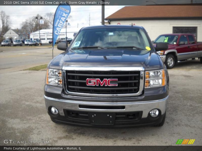 Storm Gray Metallic / Ebony 2010 GMC Sierra 1500 SLE Crew Cab 4x4